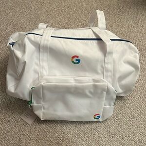 Brand New Google Duffle Bag AND Small Bag - NWT